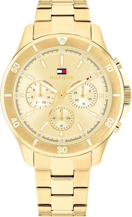 Aspen 1782640 - Kvarts - Gull - Dameklokker - Rustfritt stål - ledd m/pin - Mineral