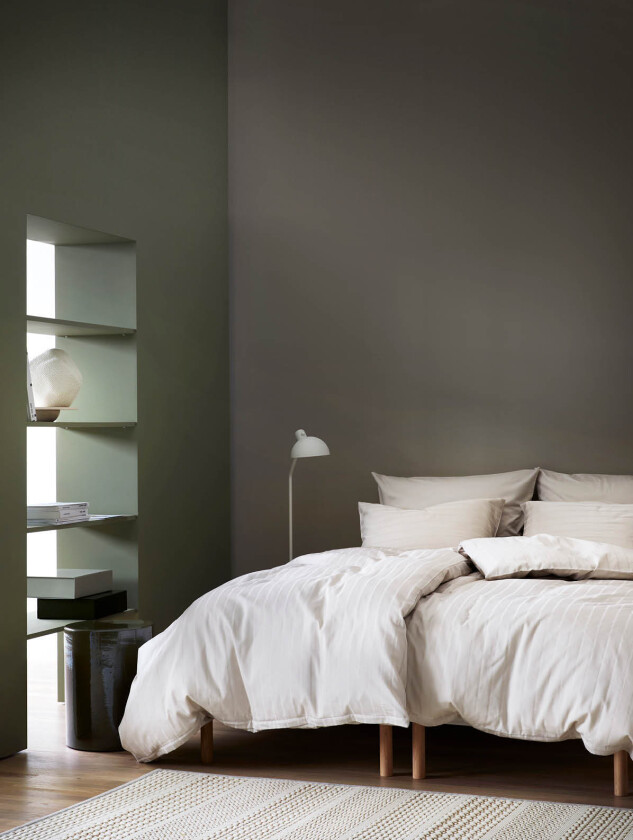 Milano sengesett lys beige