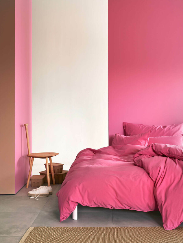 Frøya sengesett sukkerrosa