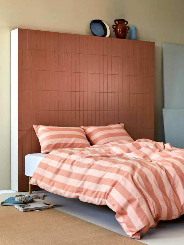 Wilde sengesett oransje