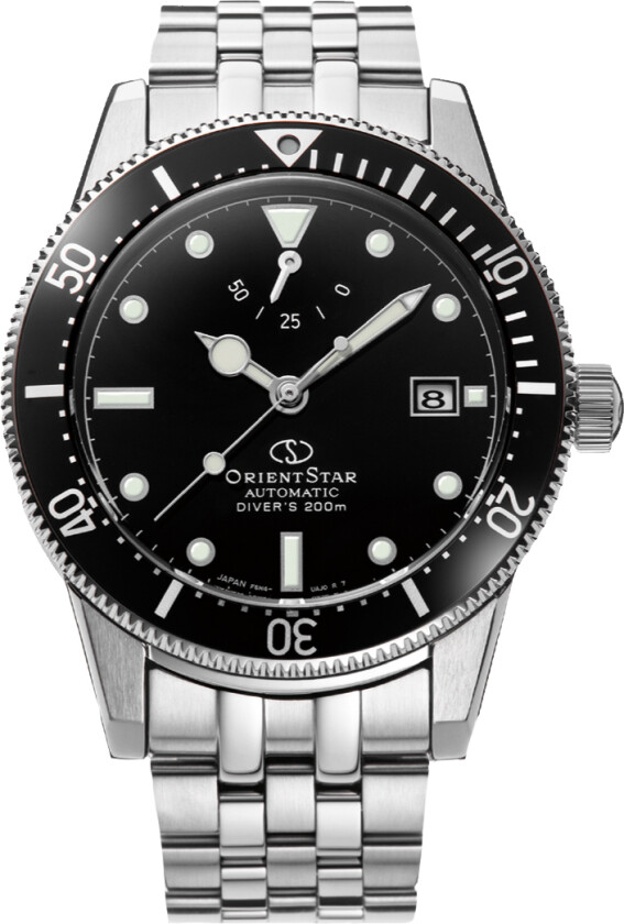 Star Sports Automatic RE-AU0601B - Automatisk - Sølv - Herreklokker - Rustfritt stål - ledd m/pin - Safir
