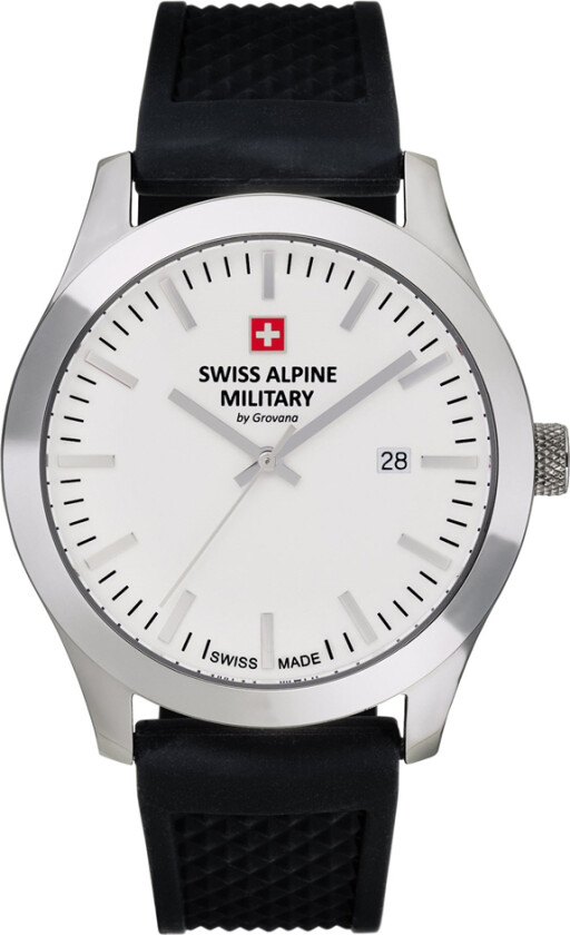 Combat Basic 7055.1833SAM - Kvarts - Sølv - Herreklokker - Silikon - Safir