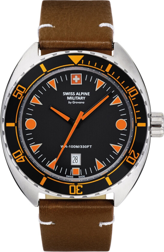 Navy 20 7066.1539SAM - Kvarts - Sølv - Herreklokker - Skinn - Safir