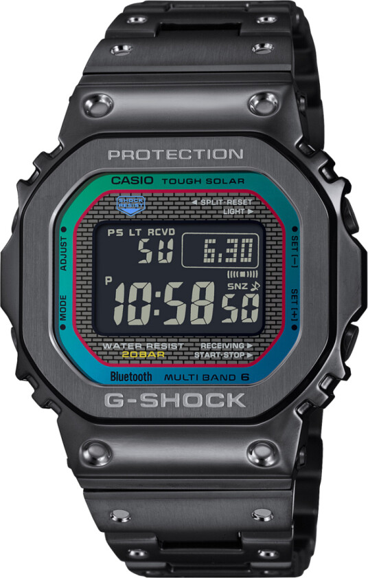 G-Shock Full Metal Series GMW-B5000BPC-1ER - Anadigi - Sort - Herreklokker - Rustfritt stål - ledd m/pin - Mineral
