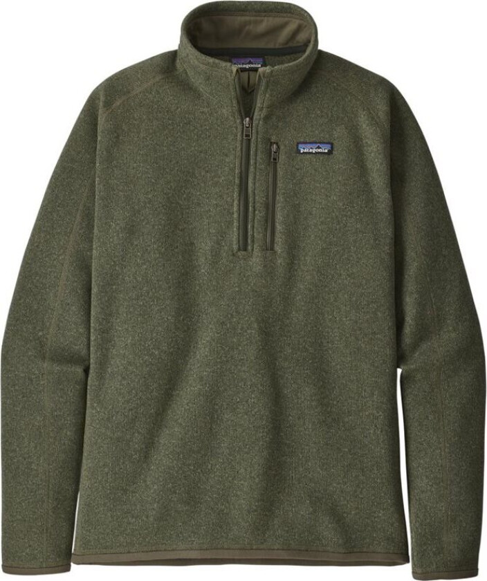 Men's Better Sweater 1/4 Zip Fleece L, Industrial Green