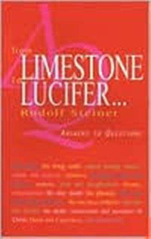 From Limestone to Lucifer... av Rudolf Steiner
