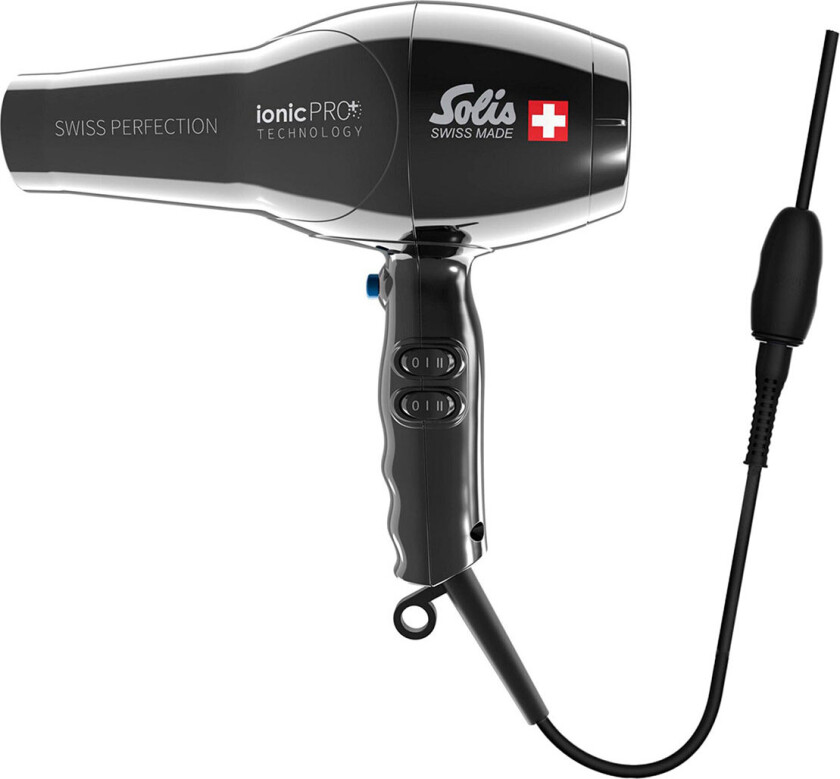 Solis Swiss Perfection 360 Ionic Pro Hårføner (2300W) Svart