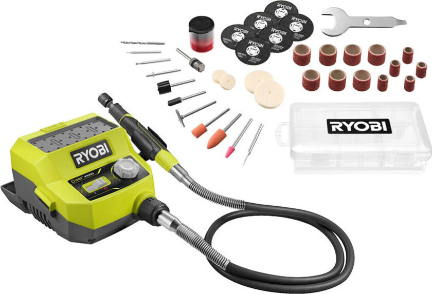 Ryobi RRTS18-0A35 ONE+ trådløst roterende multiverktøy uten batteri - 35 deler (18V)