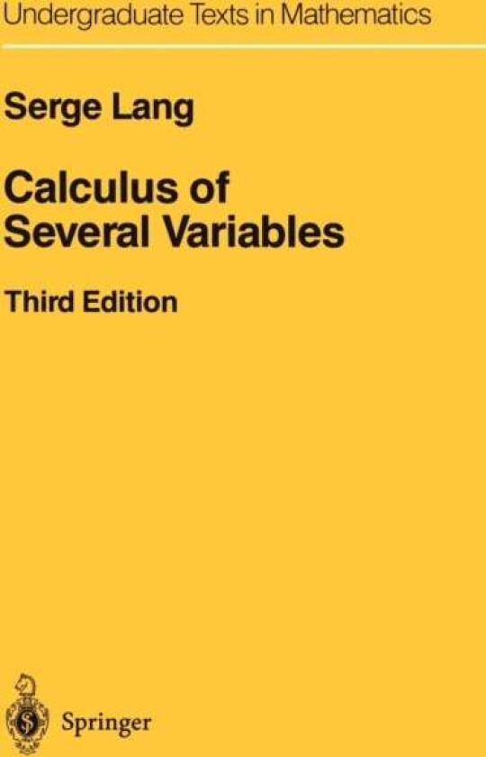 Calculus of Several Variables av Serge Lang