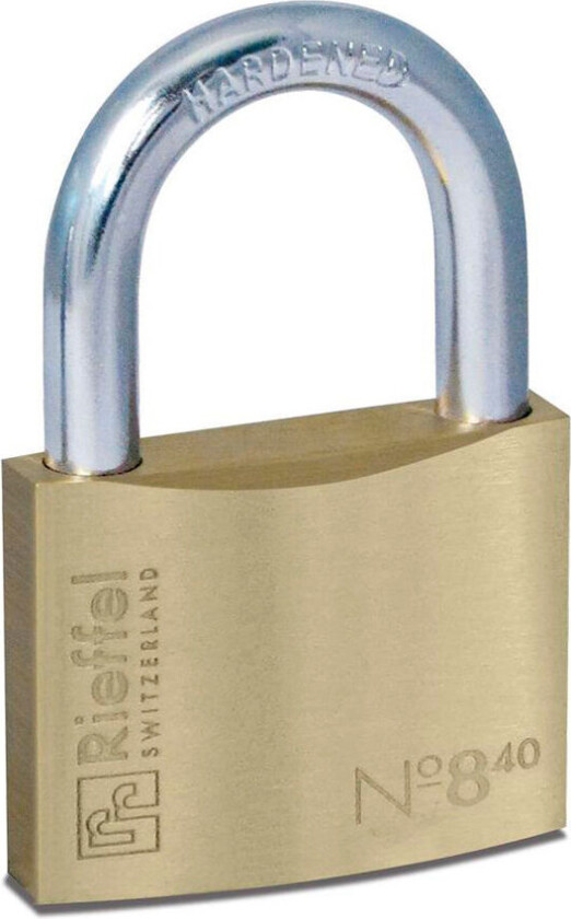 Hengelås m/Kodelås 40mm (nr. 8) 8/40