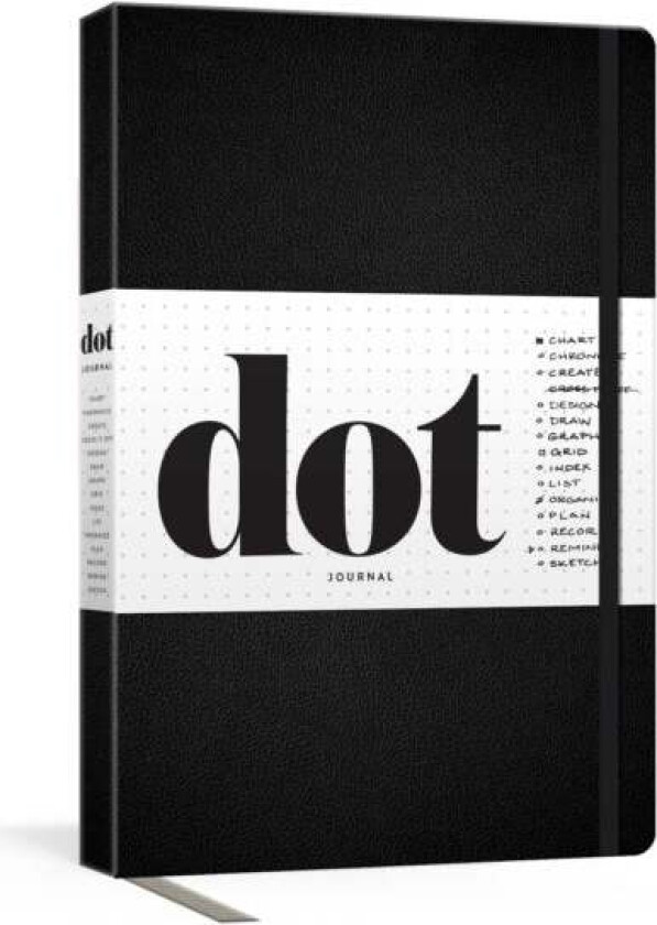 Dot Journal (Black) av Potter Gift