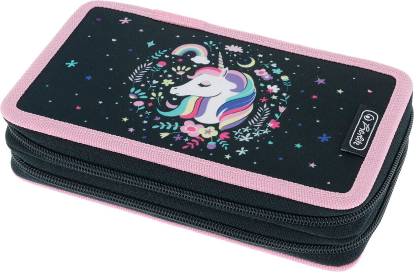 Herlitz dobbelt pennal m/23 deler (19,3x11,5x5cm) Unicorn