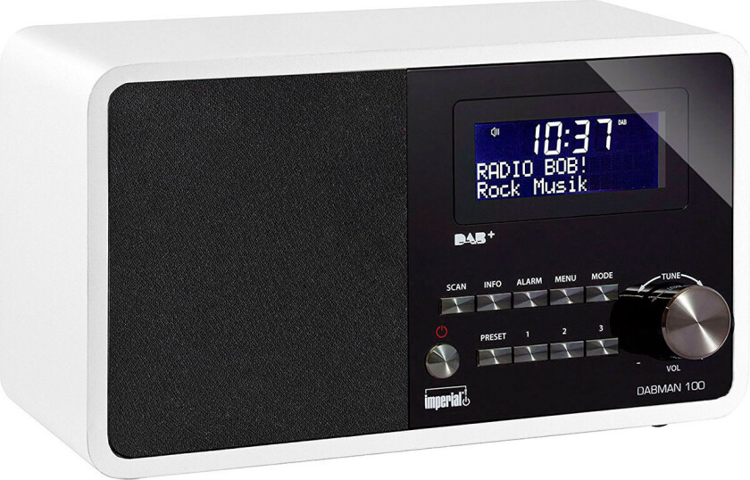 DAB+/FM Radio (7W) Hvit - Imperial Dabman 100