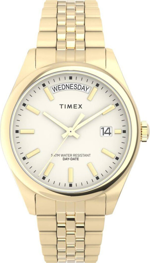 Legacy Day and Date TW2V68300 - Kvarts - Gull - Dameklokker - Rustfritt stål - ledd m/pin - Mineral