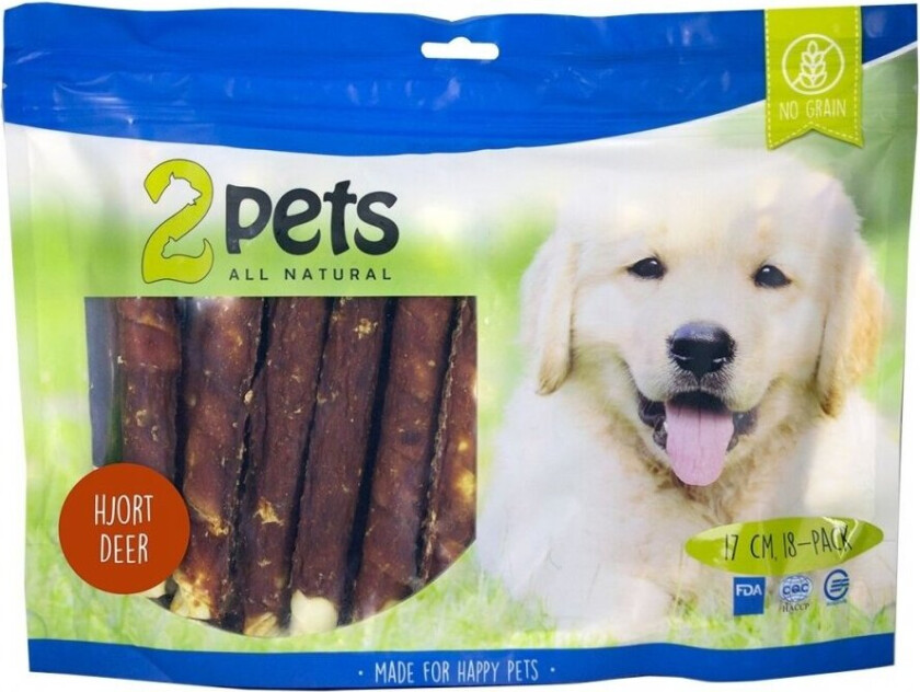 2Pets Tuggpinne med Hjort (18-pack)