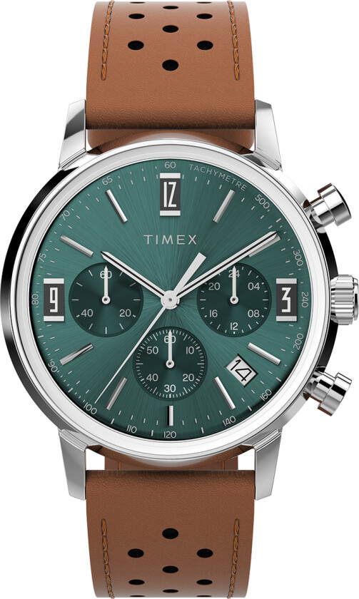 Marlin Chronograph Tachymeter TW2W10100 - Kvarts - Sølv - Herreklokker - Skinn - Akryl