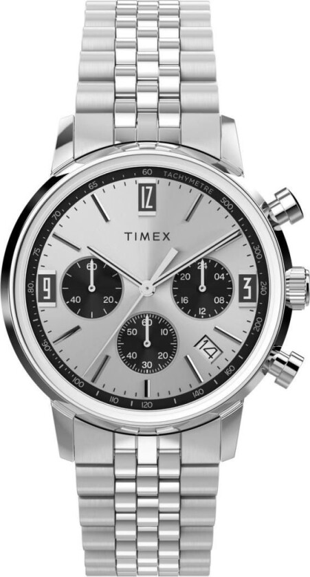 Marlin Chronograph Tachymeter TW2W10400 - Kvarts - Sølv - Herreklokker - Rustfritt stål - ledd m/pin - Akryl