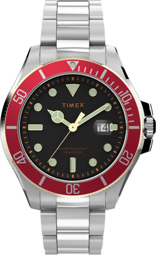 Harborside Coast TW2V27400 - Kvarts - Sølv - Herreklokker - Rustfritt stål - ledd m/pin - Mineral