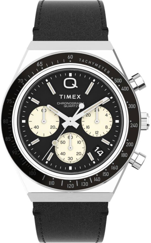 Q Chronograph TW2V42700 - Kvarts - Sølv - Herreklokker - Skinn - Akryl