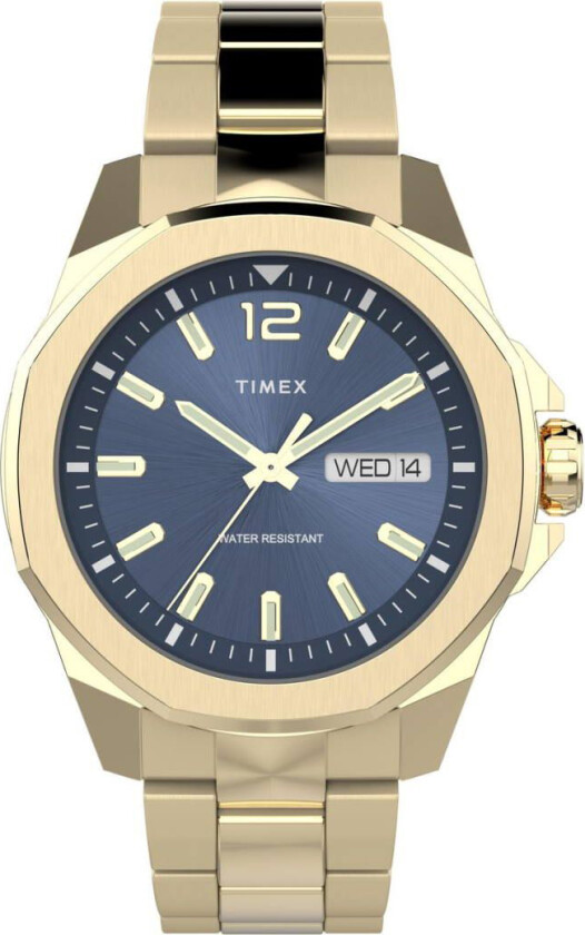 Essex TW2W13800 - Kvarts - Gull - Herreklokker - Rustfritt stål - ledd m/pin - Mineral