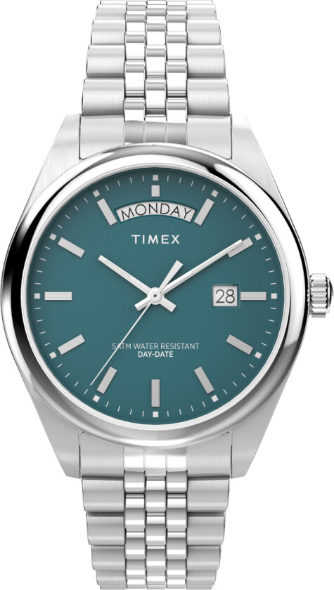 Legacy Day and Date TW2V68000 - Kvarts - Sølv - Herreklokker - Rustfritt stål - ledd m/pin - Mineral