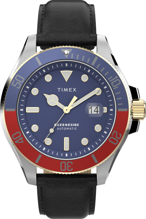 Harborside Coast Automatic TW2V72200 - Kvarts - Sølv - Herreklokker - Skinn - Mineral