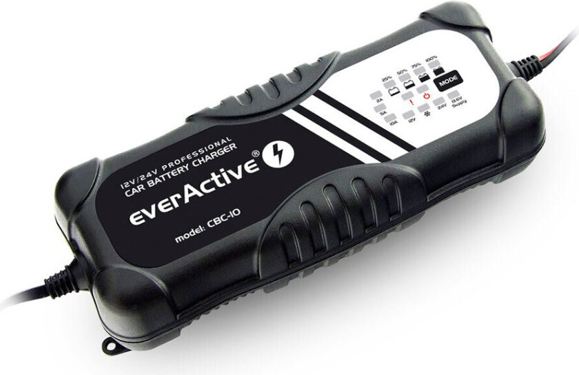 Bilde av EverActive CBC10 Batterilader for bilbatteri (12V/24V)