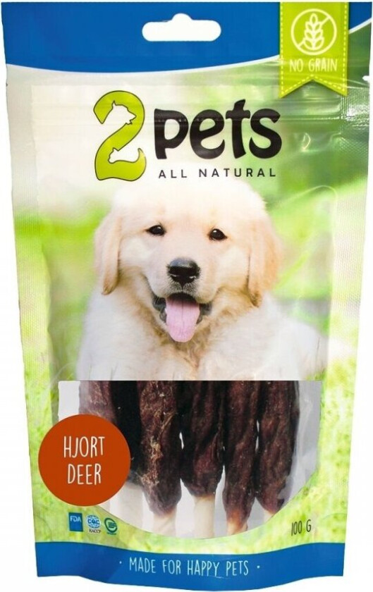 2pets Tyggepinne med Hjort 12 cm (6-pack)