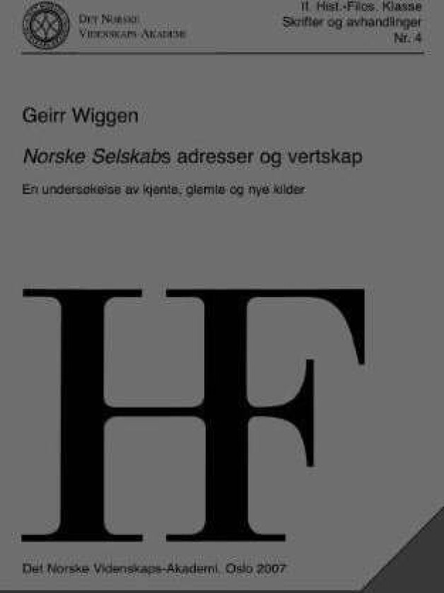 Norske selskabs adresser og vertskap av Geirr Wiggen