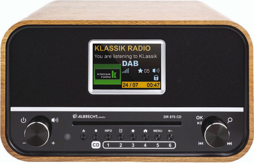 Albrecht DR 870 CD DAB+ Radio (CD/DAB+/FM/MP3/USB)