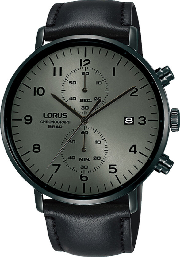 Mens Chronograph RW405AX9 - Kvarts - Sort - Herreklokker - Skinn - Mineral