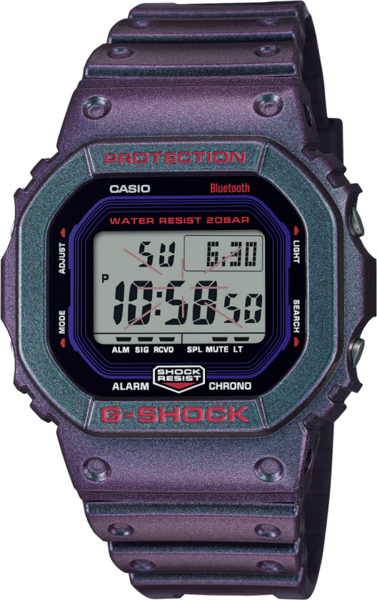G-Shock Limted DW-B5600AH-6ER - Digital - Lilla - Herreklokker - Resin - Mineral