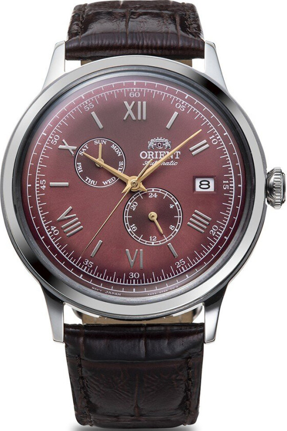 Classic Bambino RA-AK0705R - Automatisk - Sølv - Herreklokker - Skinn - Mineral