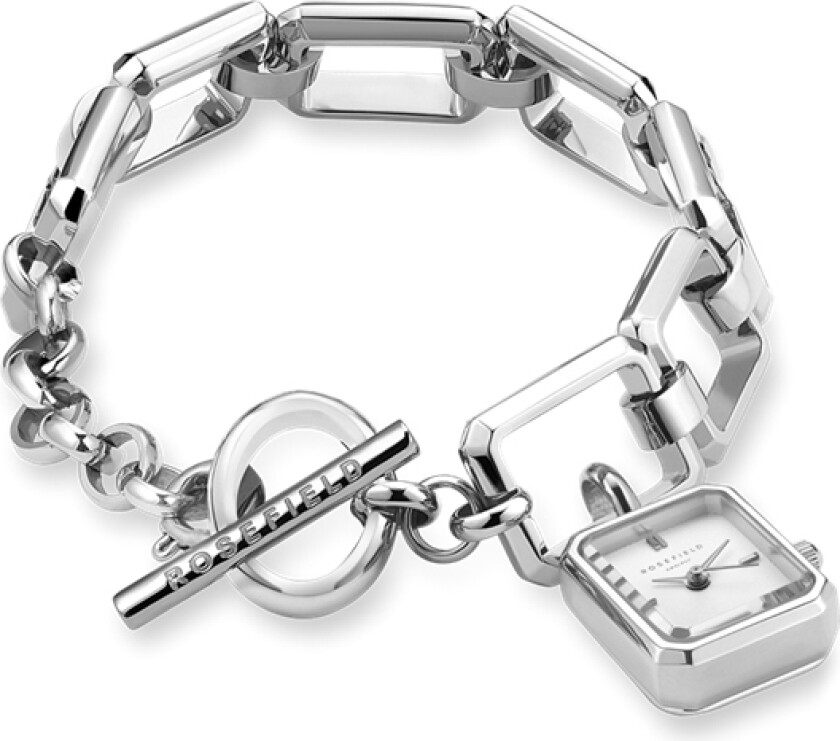 The Octagon Charm Chain SWSSS-O53 - Kvarts - Sølv - Dameklokker - - Mineral