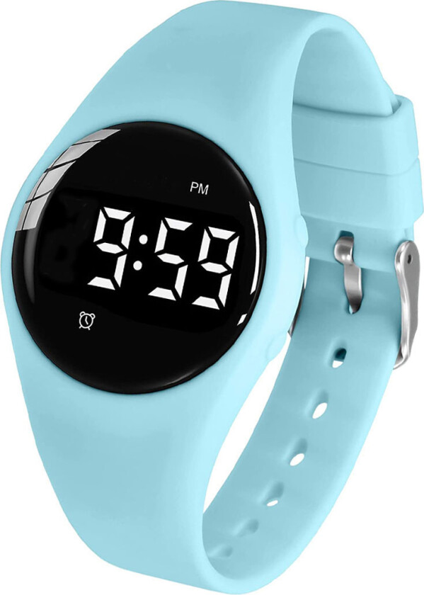 Vibrating Reminder Watch 15 Alarms FIBEX15V2LIGHTBLUE - Digital - Blå - Unisex - Silikon - Akryl