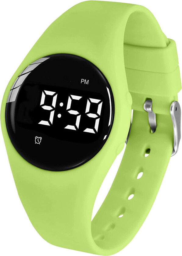 Vibrating Reminder Watch 15 Alarms FIBEX15V2GREEN - Digital - Grønn - Unisex - Silikon - Akryl