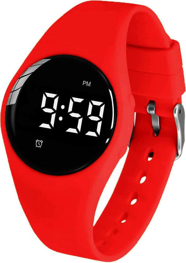 Vibrating Reminder Watch 15 Alarms FIBEX15V2RED - Digital - Rød - Unisex - Silikon - Akryl