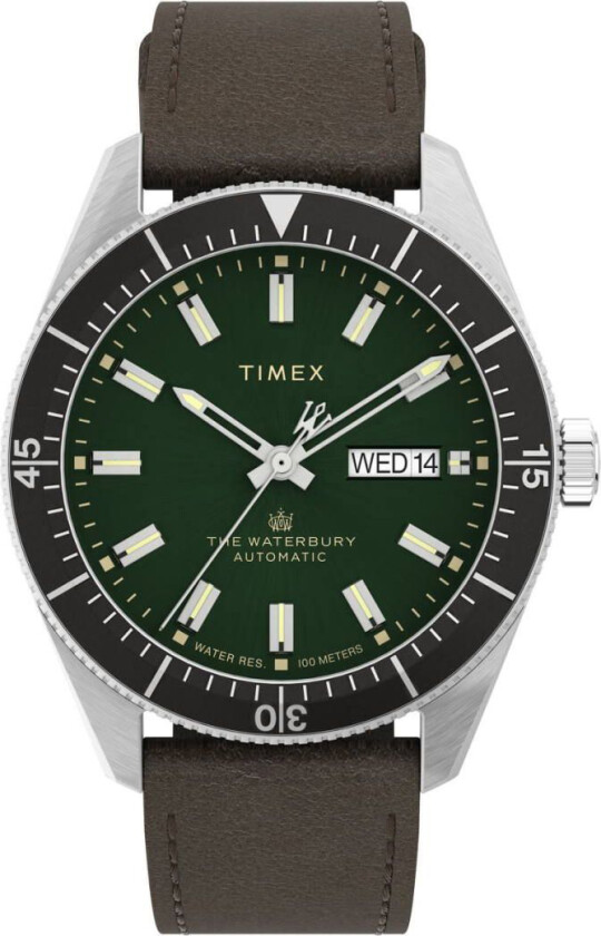Waterbury Dive Automatic TW2V24700 - Kvarts - Sølv - Herreklokker - Skinn - Mineral