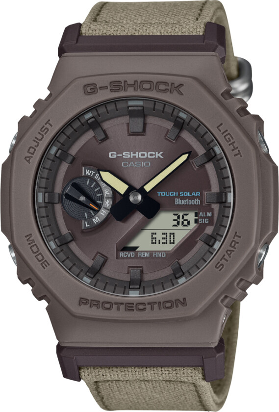 G-Shock GA-B2100CT-5AER - Anadigi - Brun - Herreklokker - Stoff - Mineral