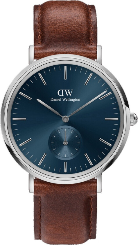 Classic Multi-eye St. Mawes DW00100709 - Kvarts - Sølv - Herreklokker - Skinn - Mineral