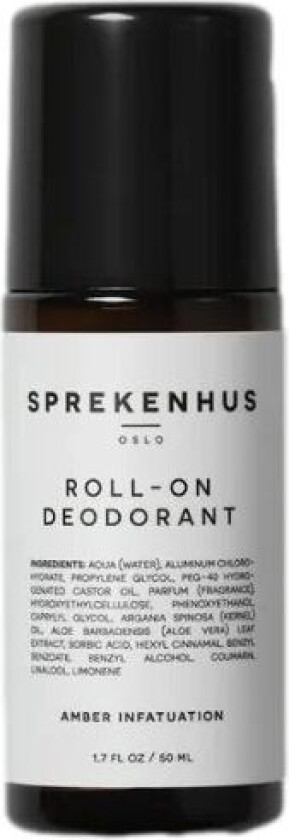 Sprekenhus Roll-On Deodorant 50ml - Amber Infatuation Deodorant  unisex