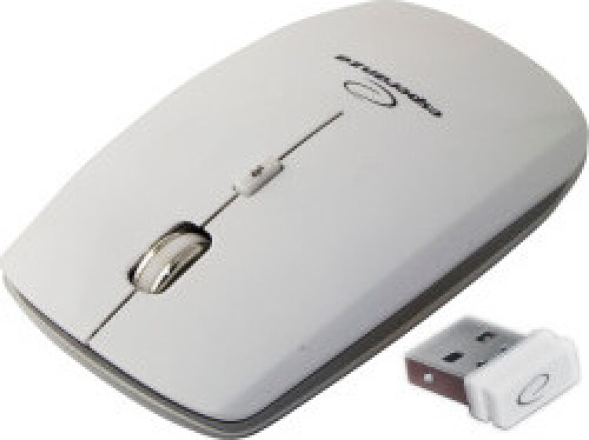 EM120W - mouse - 2.4 GHz - white - Mus - Optisk - 4 - Hvit