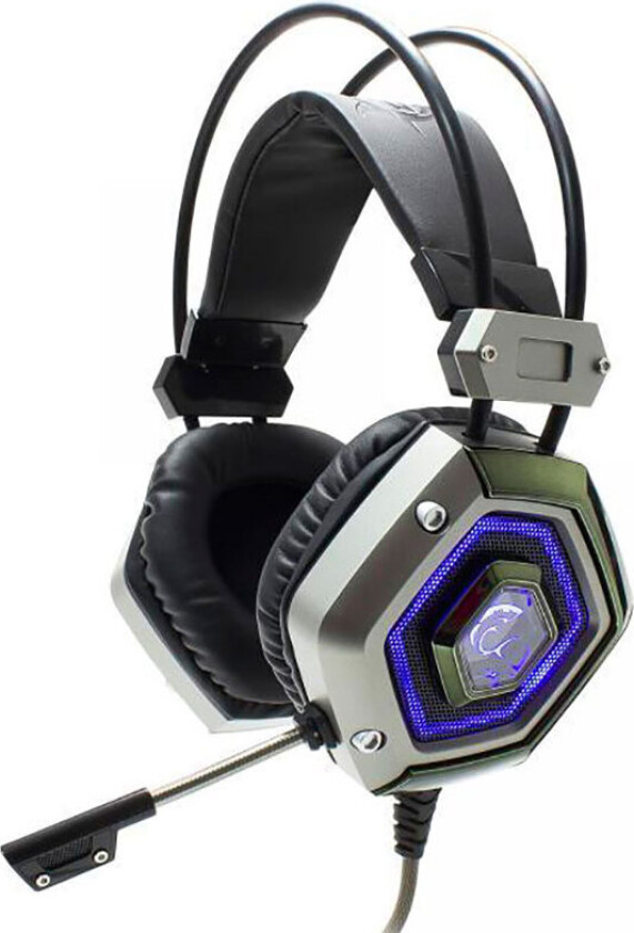White Shark GH-1841 Gaming Headset (USB) Svart/sølv
