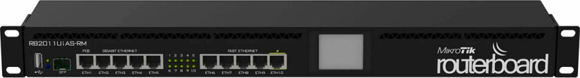 RB2011UiAS-RM Rack Router 1U (RouterOS L5)