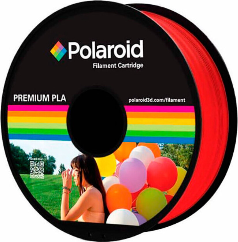 PLA Filament patron (1,75 mm) 1 kg - Rød