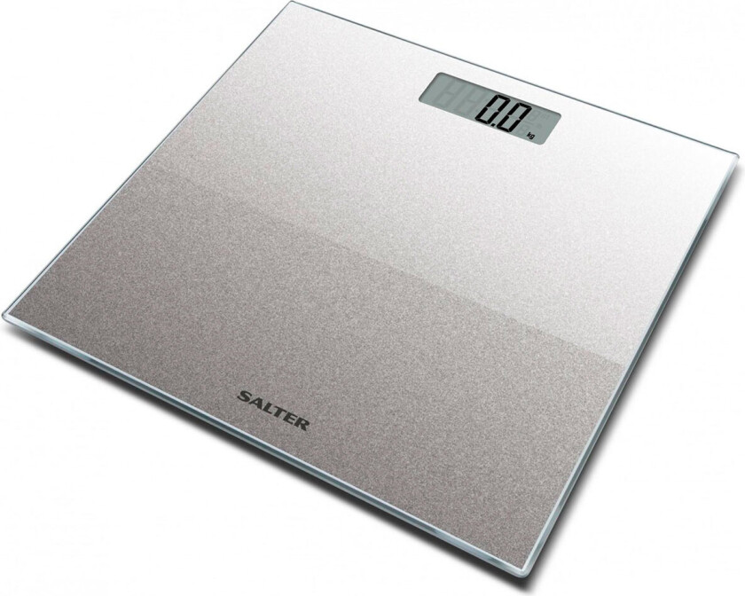 Salter 9037 Elektronisk Badevekt m/LCD (180kg) Sølvglitter