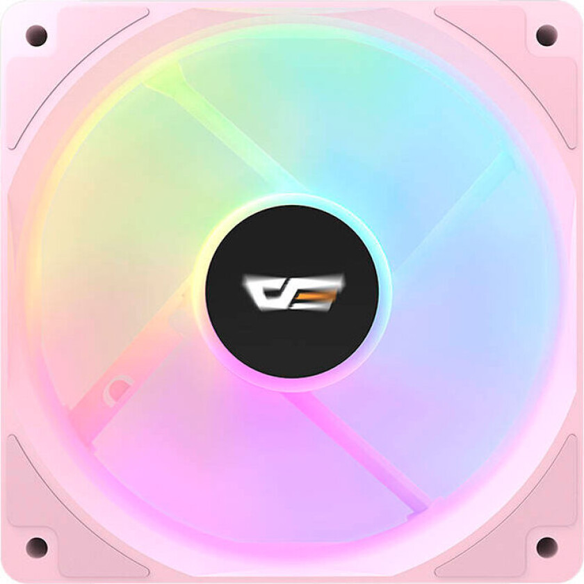 DeskFlash CL12 LED PC-vifte (1200RPM) 120mm - Rosa