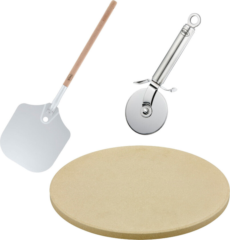 Rösle BBQ Pizzastein med tilbehør