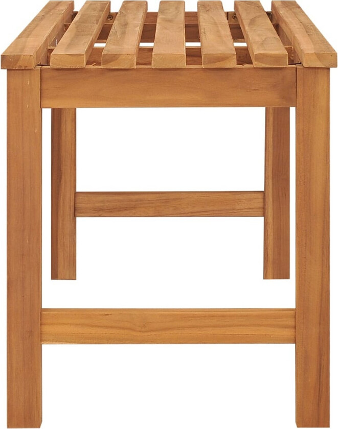 Hagebenk 114 cm heltre teak