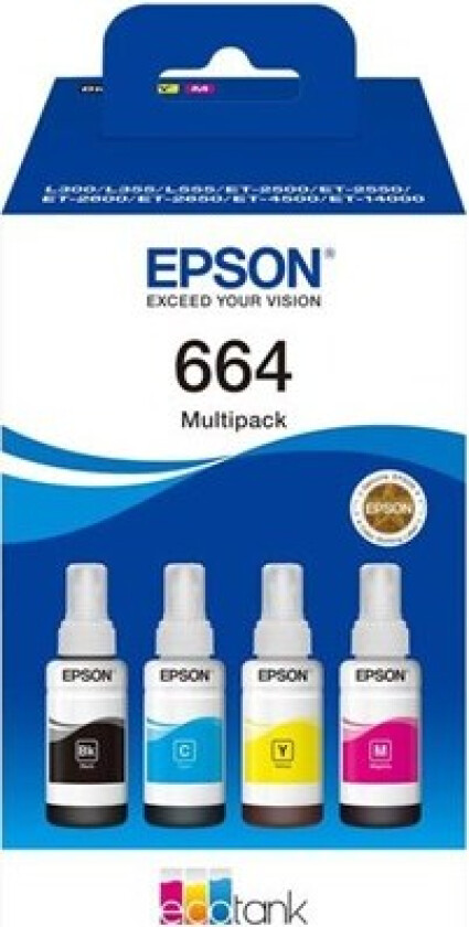 664 EcoTank 4-colour Multipack